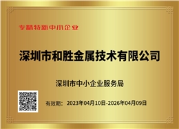 深圳市专精特新中小企业